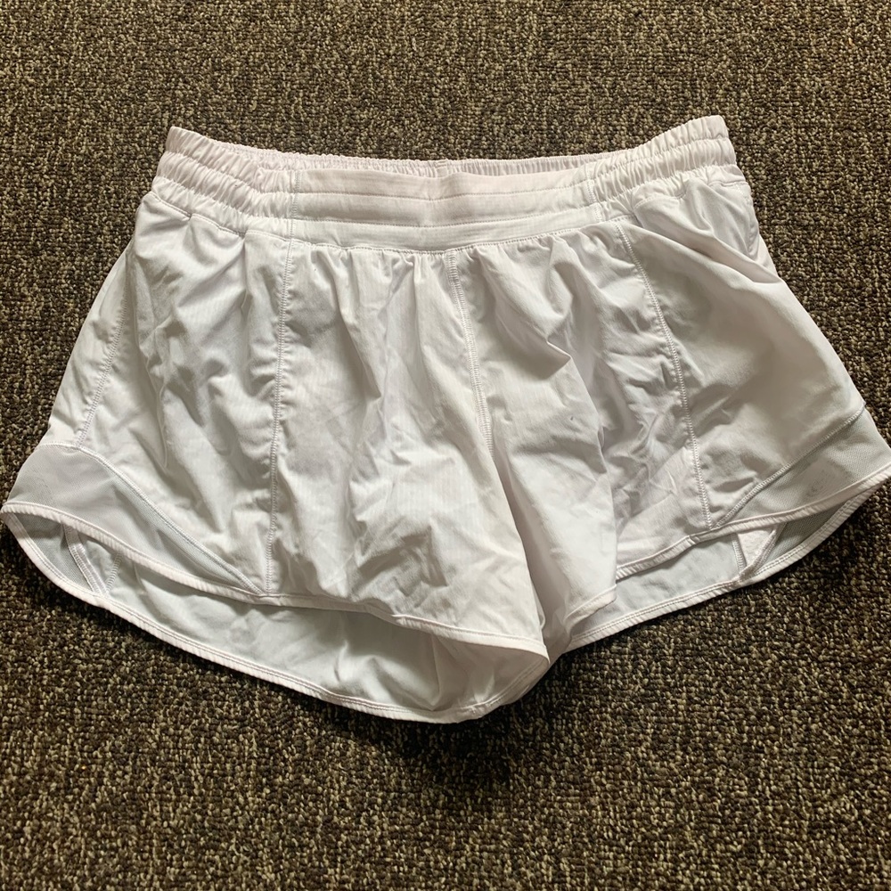 lululemon athletic white shorts